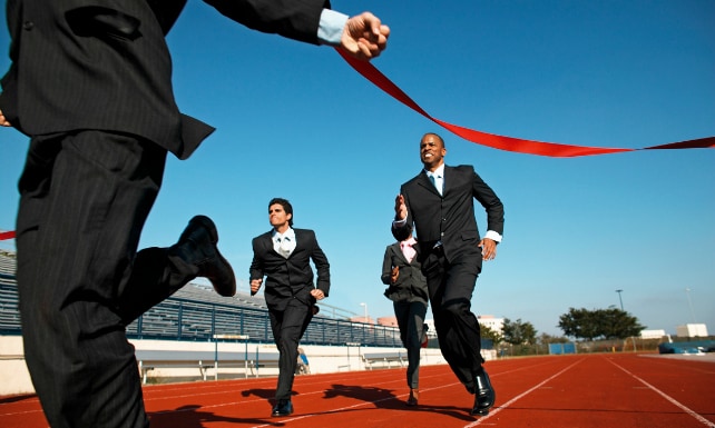 Business Executives Race 