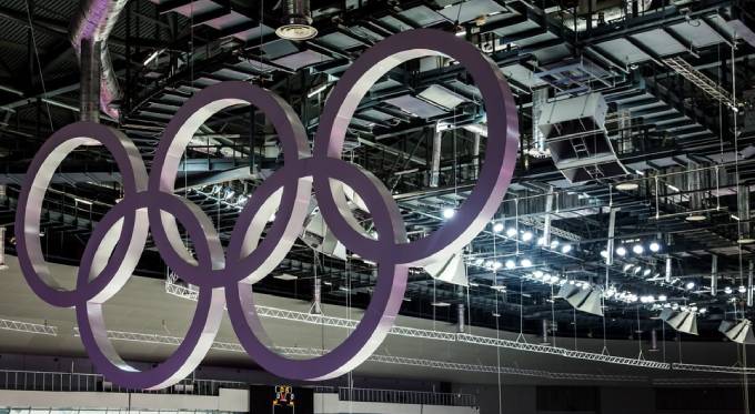 Purple Olympic Rings 